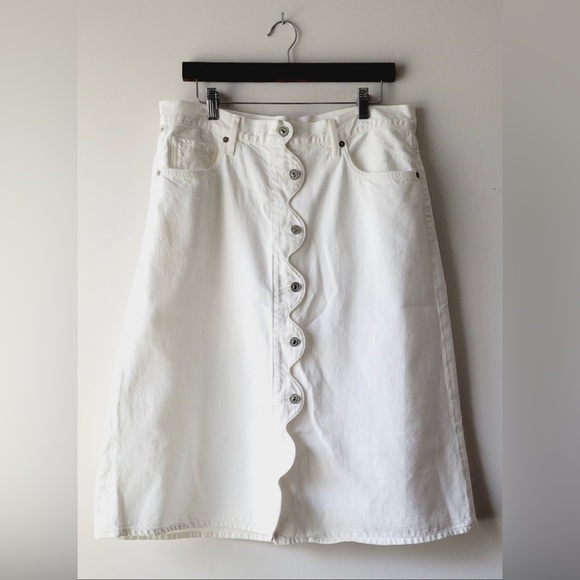 Citizens of Humanity  premium Vintage Denim white Skirt - Picture 2 of 6